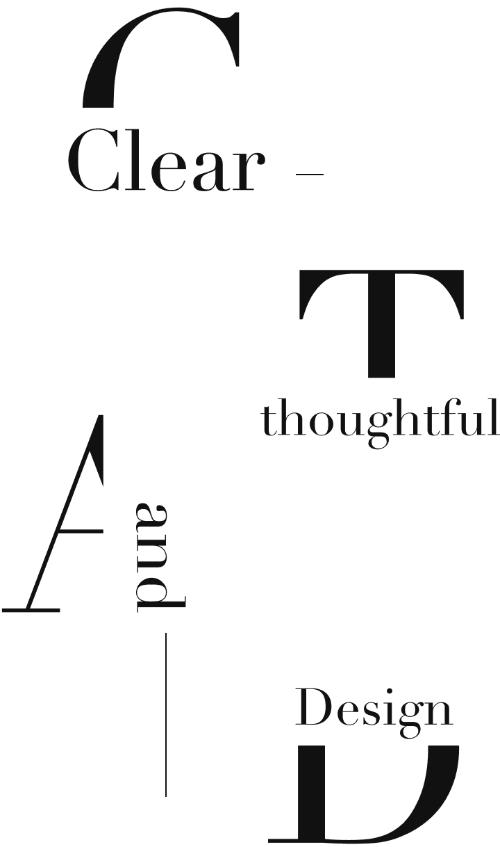 Clear,thoughtful,and effective design